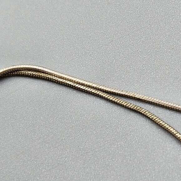 Sterling Silver Open Circle Marcasite Necklace 925 Italy Z2N Infinity/Eternity - Picture 3 of 10